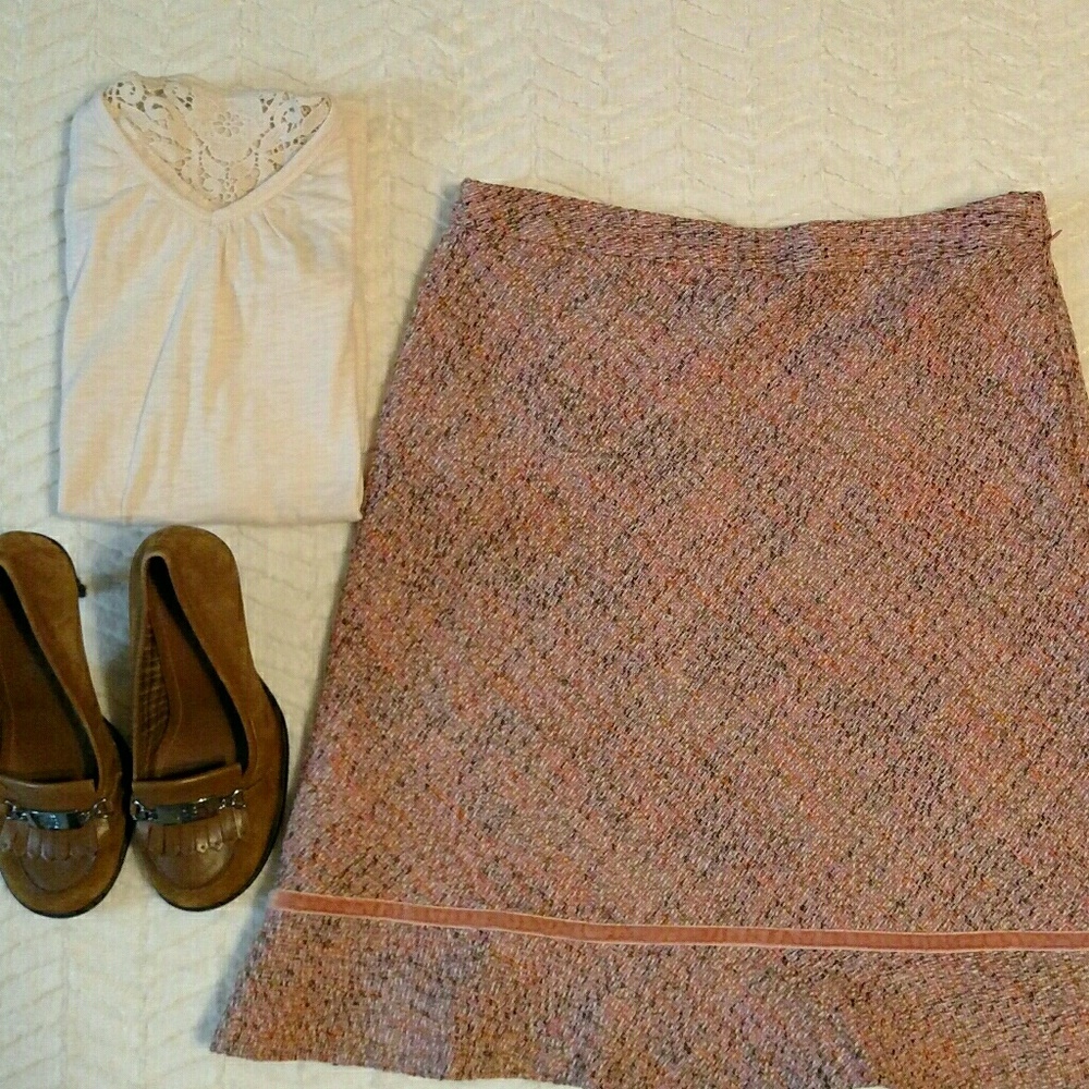 GAP size 8 tweed flared skirt